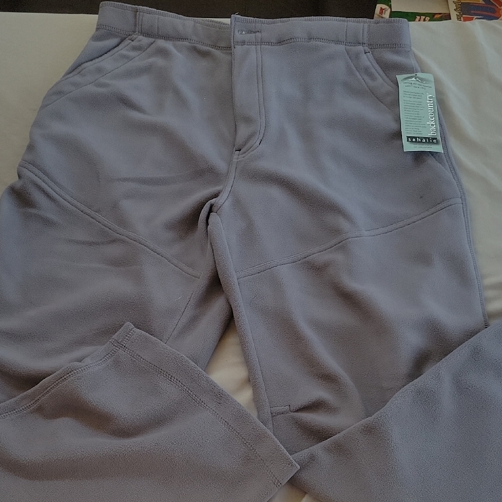 Sahalie Men's Light Gray Fleece Joggers